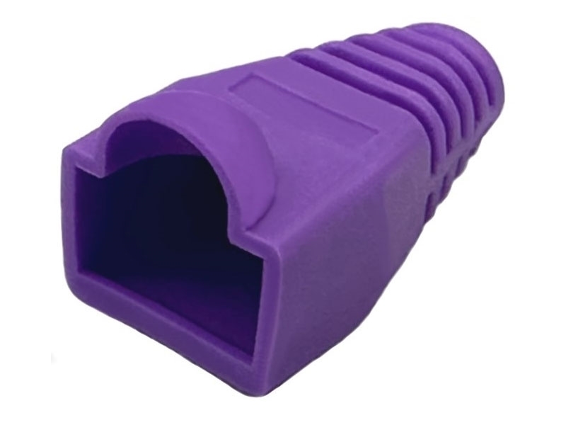 [5只裝] RJ-45 網路接頭護套 紫色 